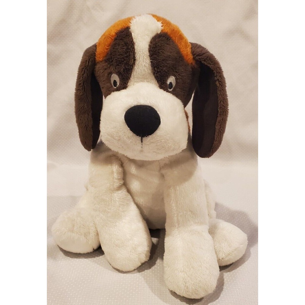 2007 Kohl's Cares Duck at the Door St Bernard Embroidered Eyes Stuffed Dog Toy